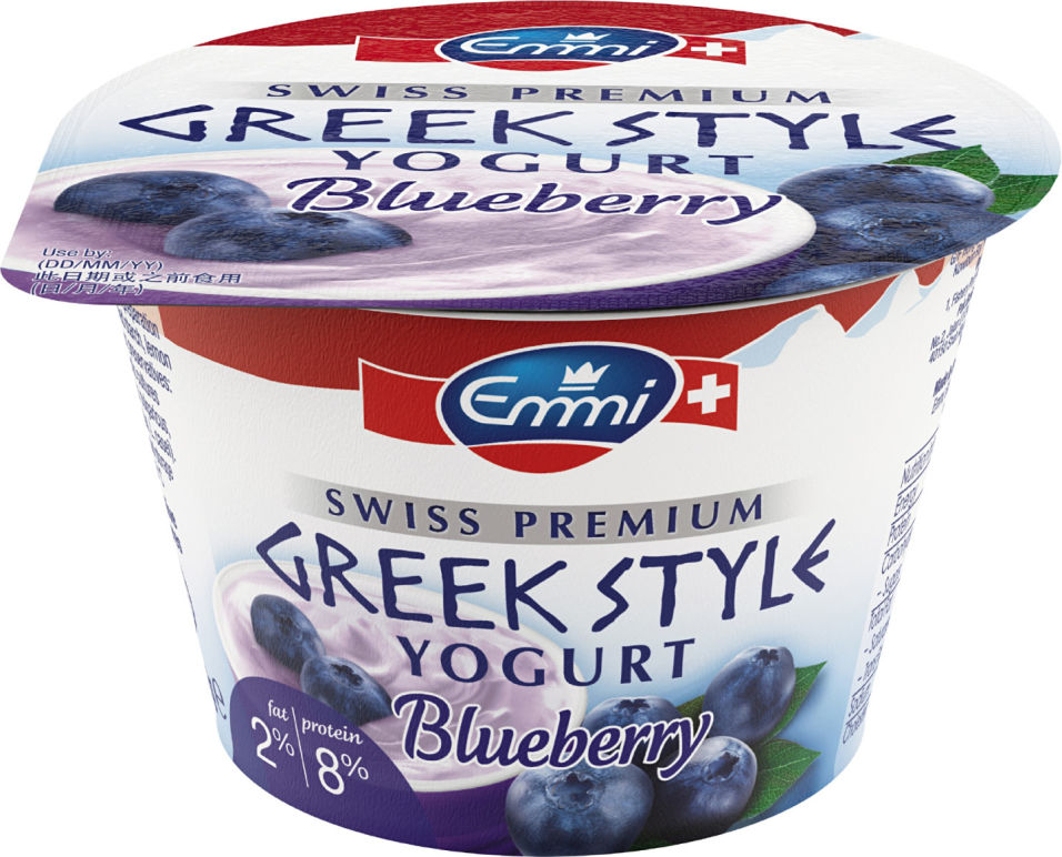 Йогурт Emmi Greek Style Черника 2% 150г