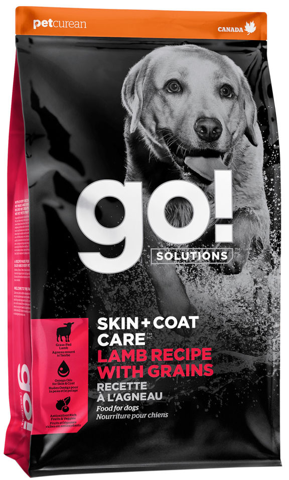 Сухой корм для щенков и собак Go! Skin+Coat Care с ягненком 1.59кг