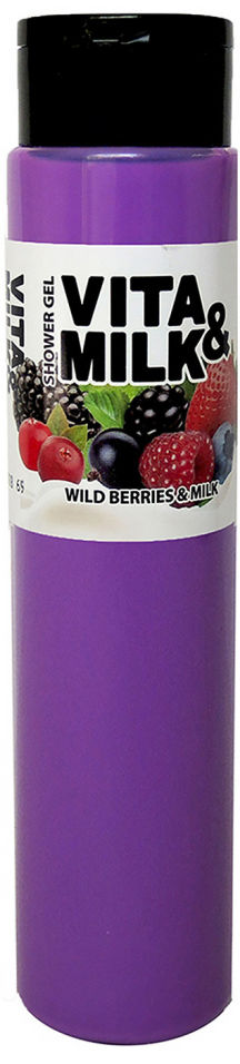 Гель для душа Vita&Milk Лесные ягоды и молоко 350мл