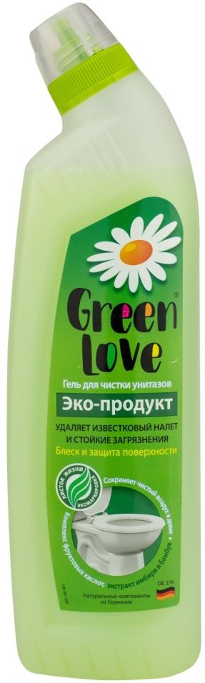 Гель для чистки унитазов Green Love Эко-продукт 750мл