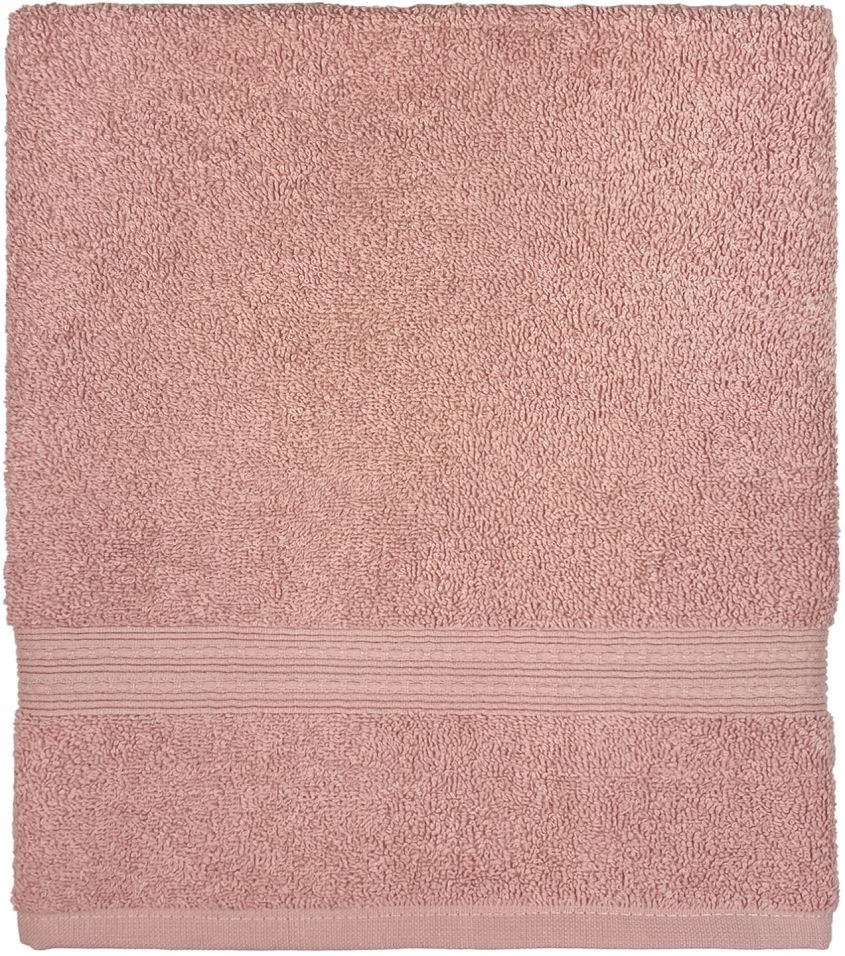 Полотенце махровое Bonita Classic Серебристо-розовое 70*130см