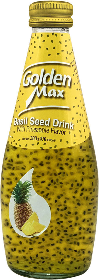 Напиток Golden Max со вкусом Ананаса и семенами базилика 300г