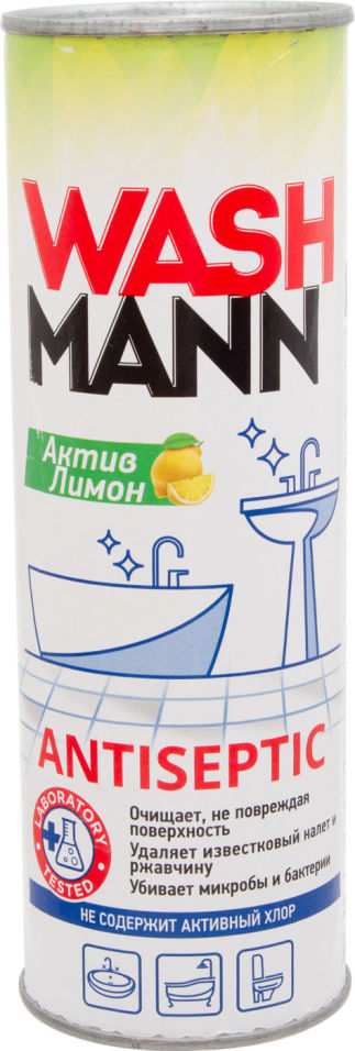Средство чистящее WashMash Antiseptic Актив Лимон 500г