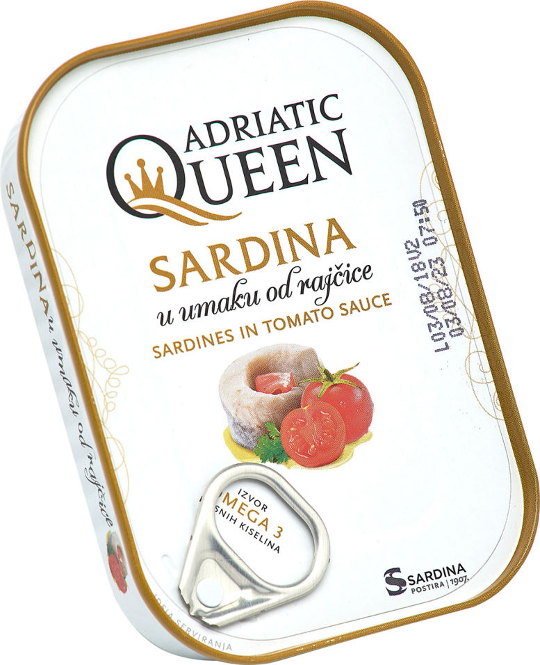 Сардины Adriatic Queen в томатном соусе 105г