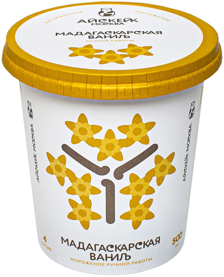 Мороженое Айскейк Москва Мадагаскарская ваниль 500мл