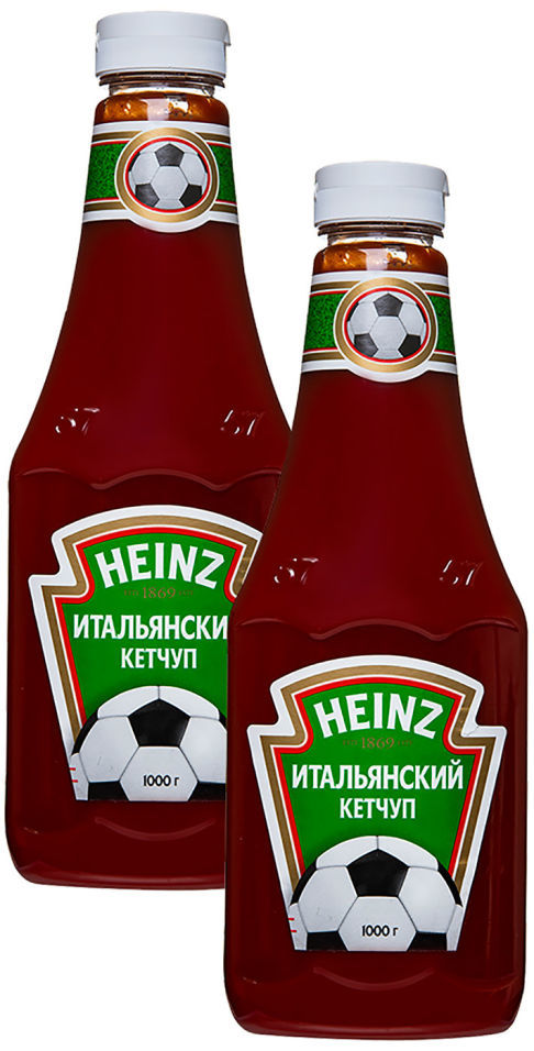 Кетчуп Heinz Итальянский 1кг (упаковка 2 шт.)