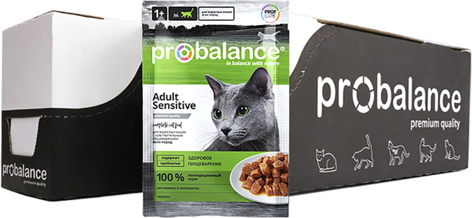 Корм для кошек Probalance Sensitive 85г (упаковка 25 шт.)