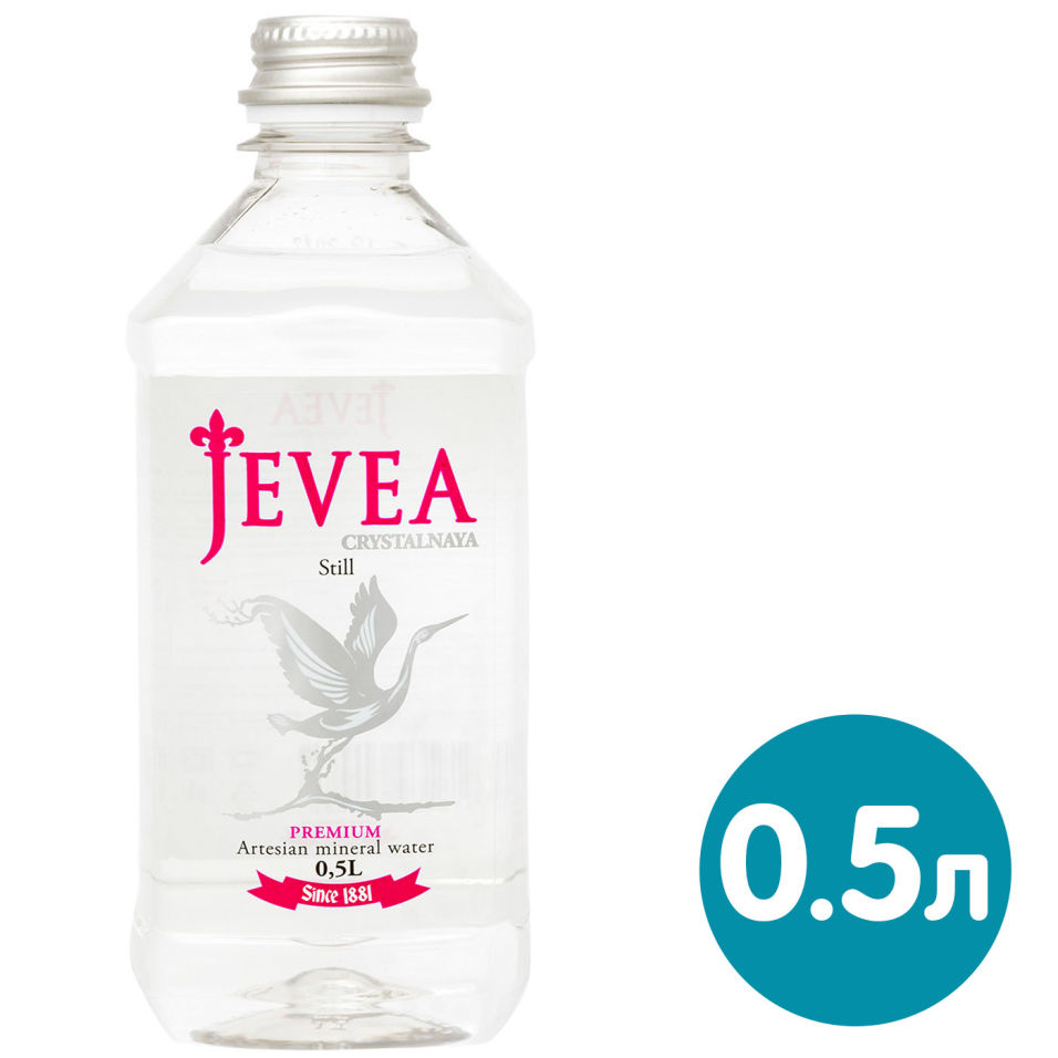 Вода Jevea Crystalnaya минеральная природная негазированная 500мл