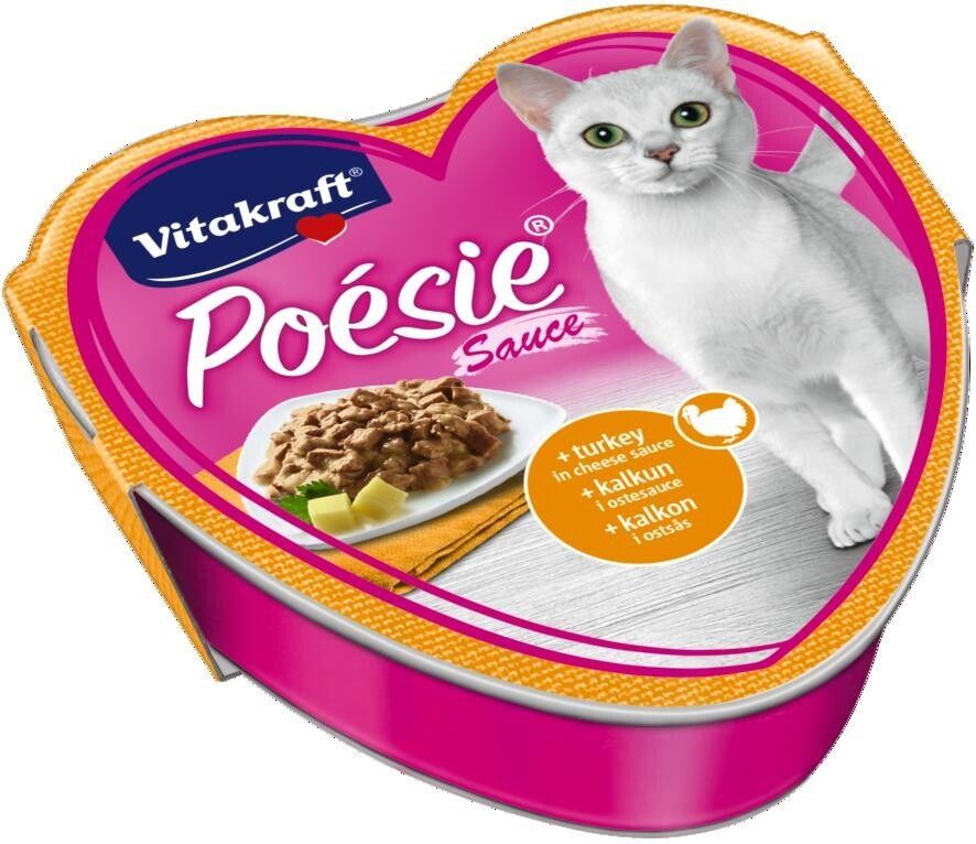 Корм для кошек Vitakraft с индейкой и сырным соусом 85г
