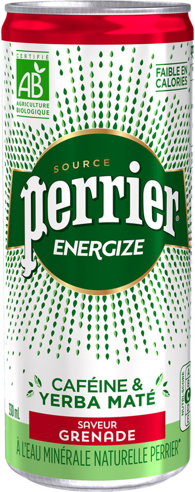 Напиток Perrier Energize Тонизирующий со вкусом граната 330мл