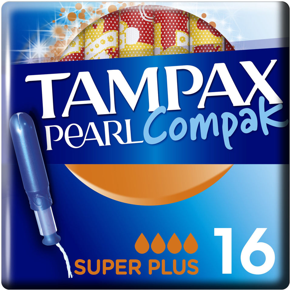 Тампоны Tampax Compak Pearl Super Plus Duo с аппликатором 16шт