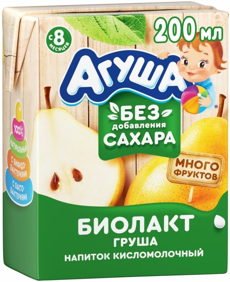 Биолакт Агуша Груша 200мл Биолакт Агуша Груша 200мл