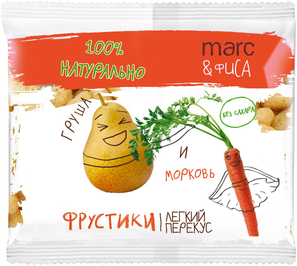 Снеки Marc&Фиса Фрустики Груша и морковь 15г
