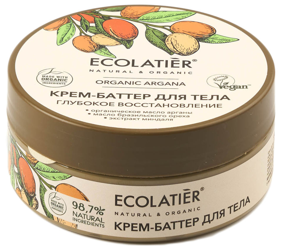 Крем-баттер для тела Ecolatier Аргана Глубокое восстановление 150мл