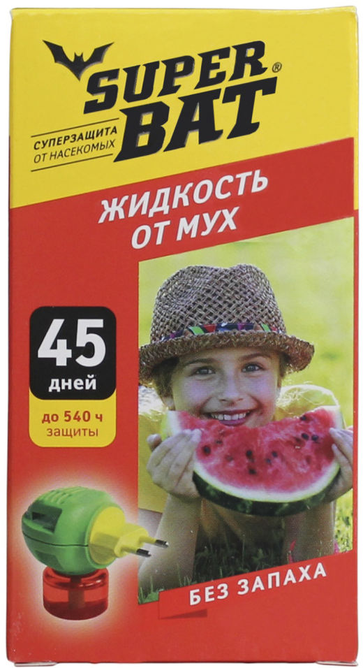 Жидкость от мух SuperBAT 45 ночей 30мл