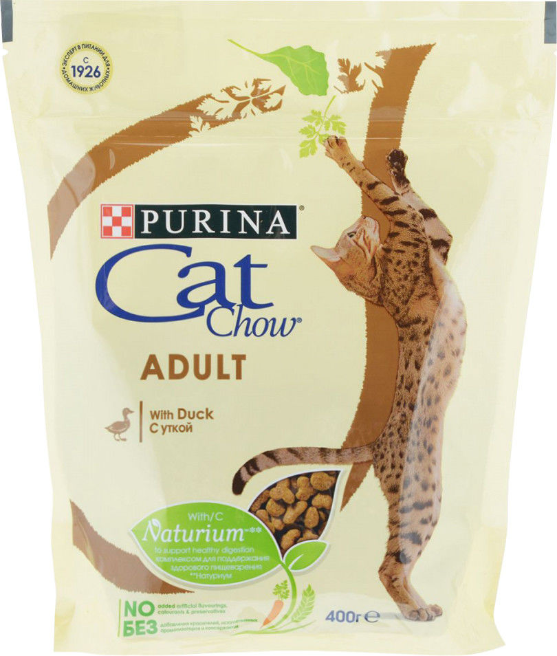 Сухой корм для кошек Cat Chow Утка 400г Сухой корм для кошек Cat Chow Утка 400г