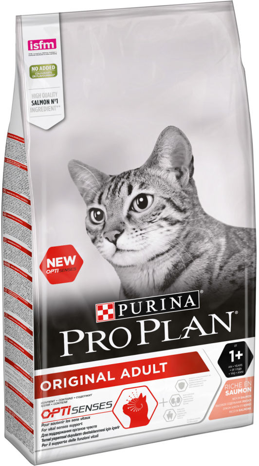 Сухой корм для кошек Pro Plan Original Adult с лососем 10кг Сухой корм для кошек Pro Plan Original Adult с лососем 10кг
