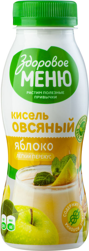 Кисель овсяный Здоровое Меню с яблоком 250мл 51₽