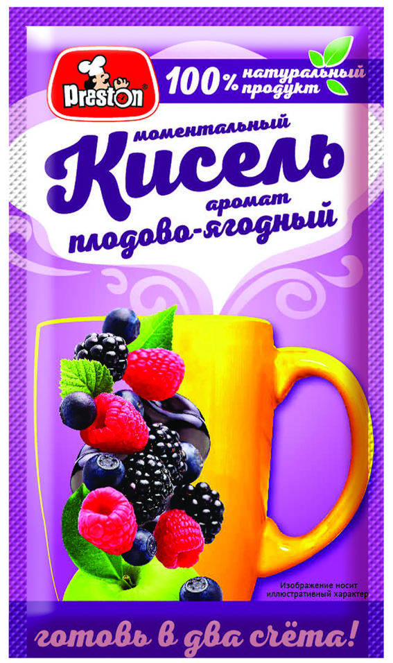 Кисель Preston плодово-ягодный 30г