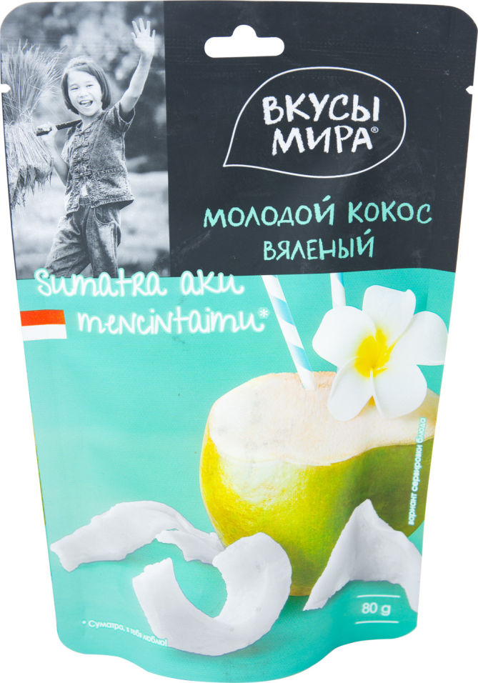 Кокос Вкусы Мира молодой вяленый 80г