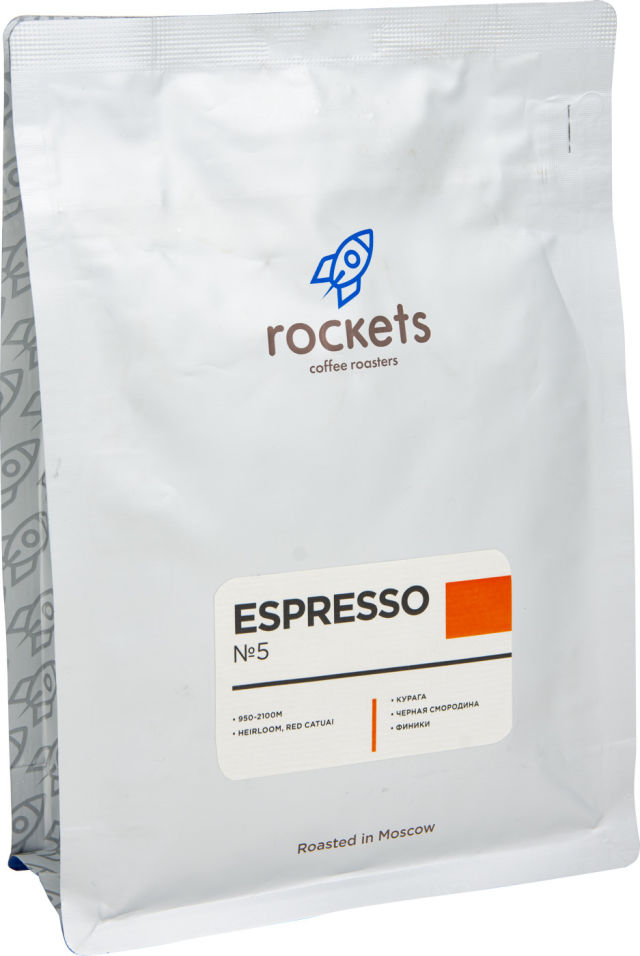 Кофе в зернах Rockets Espresso №5 250г