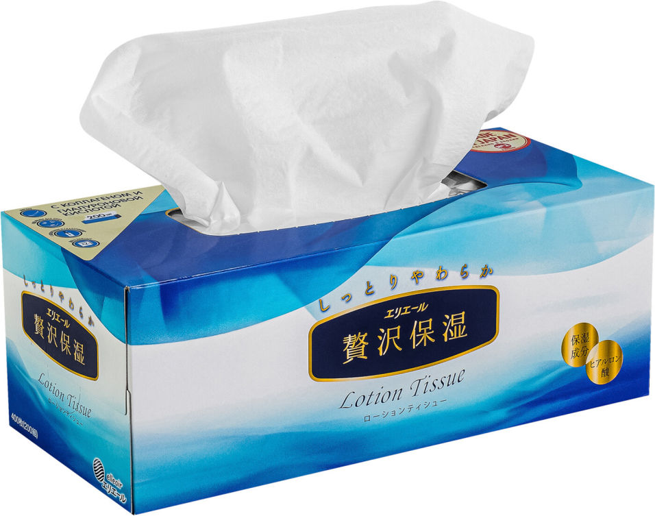 Салфетки бумажные Elleair Lotion Tissue 200шт