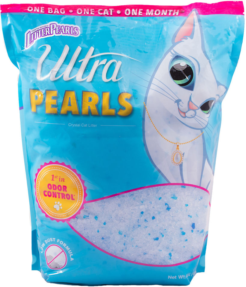 Наполнитель для кошачьего туалета Ultra Pearls силикагелевый 10л Наполнитель для кошачьего туалета Ultra Pearls силикагелевый 10л