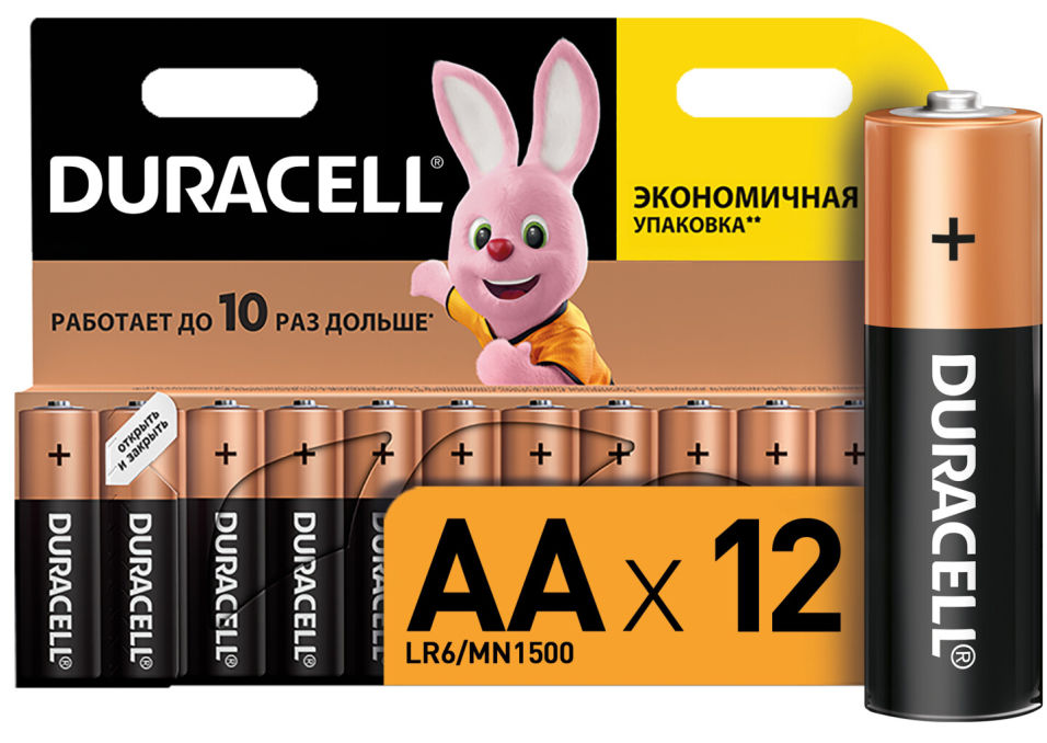 Батарейки Duracell АА 12шт Батарейки Duracell АА 12шт