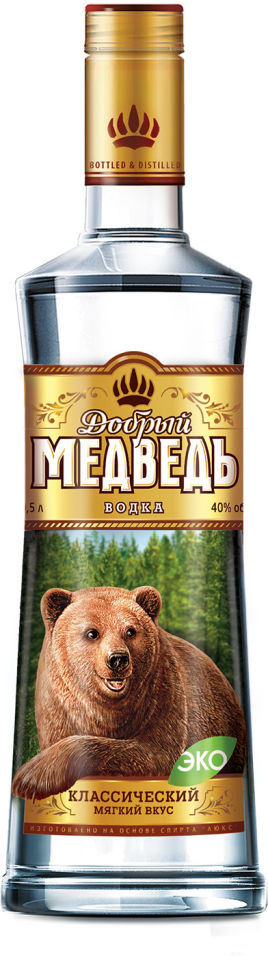 Отзывы о Водка Добрый Медведь 40% 0.5л Отзывы о Водка Добрый Медведь 40% 0.5л