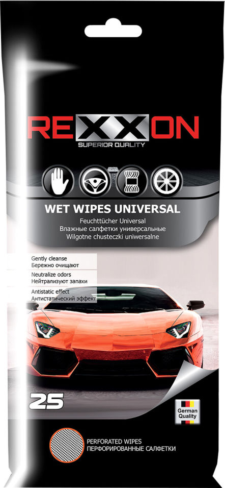Салфетки влажные Rexxon Универсальные 25шт