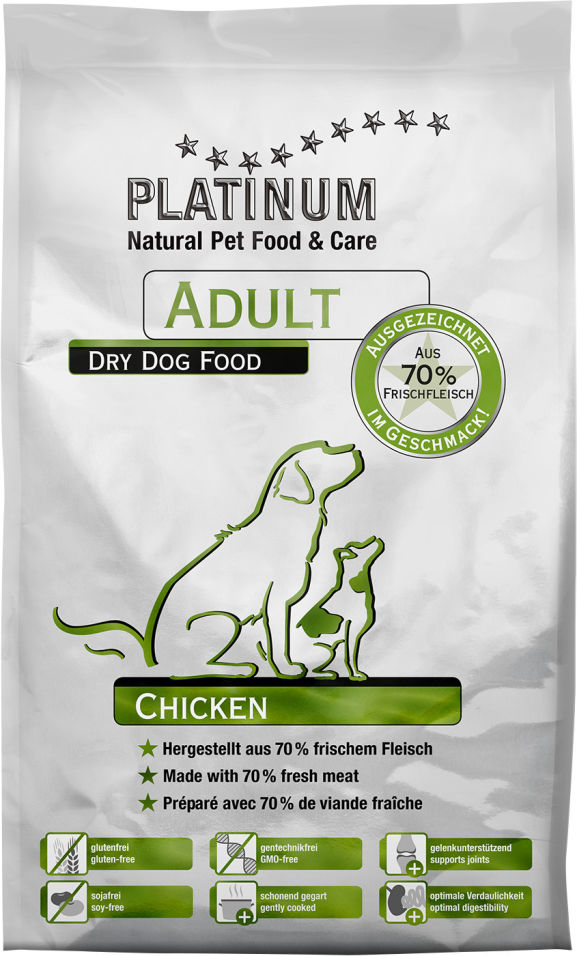 Сухой корм для собак Platinum Adult Курица 5кг Сухой корм для собак Platinum Adult Курица 5кг