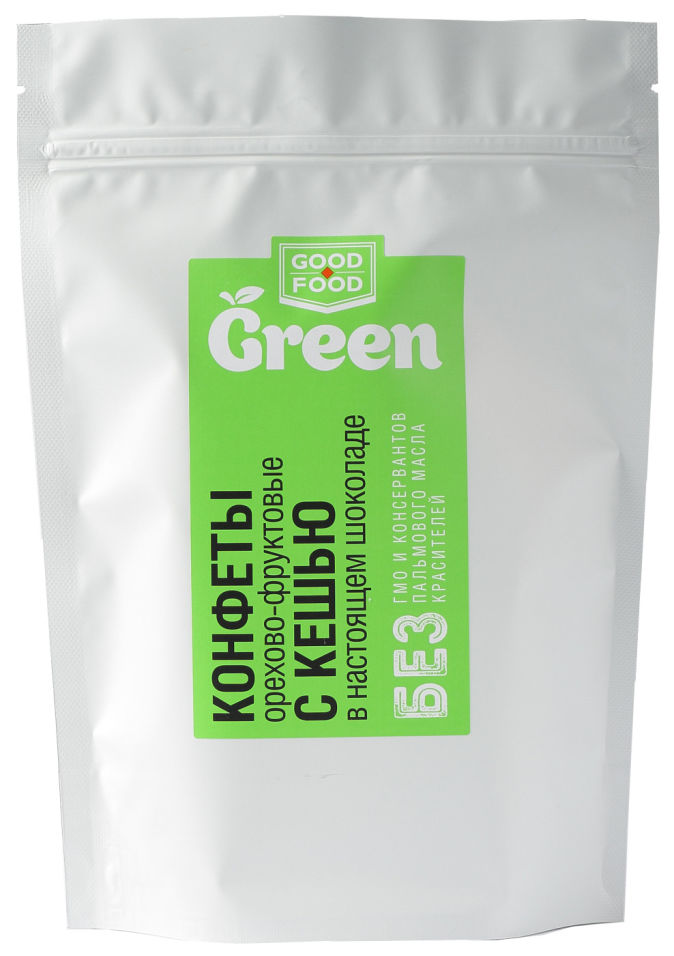 Конфеты Good Food Green Орехово-фруктовые с кешью 150г