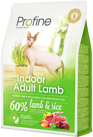 Сухой корм для кошек Profine Indoor Ягненок 2кг Сухой корм для кошек Profine Indoor Ягненок 2кг