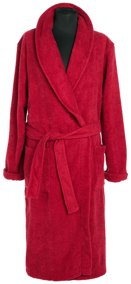 Халат Wellness SPA махровый размер L бордовый