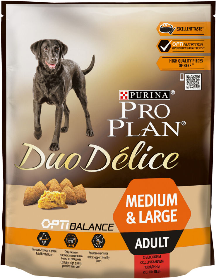 Сухой корм для собак Pro Plan Duo Delice Medium&Large Adult с говядиной 700г Сухой корм для собак Pro Plan Duo Delice Medium&Large Adult с говядиной 700г