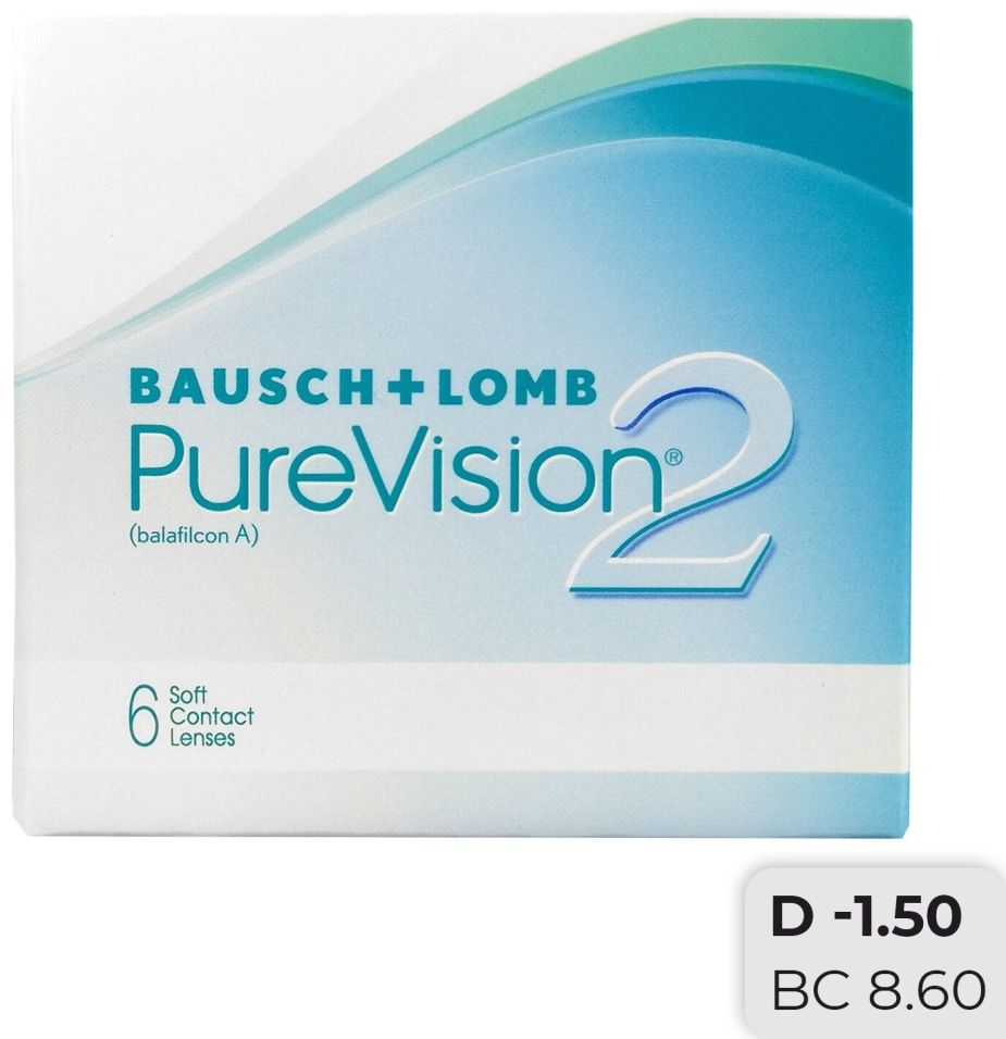 Отзывы о Контактные линзы Pure Vision 2 Ежемесячные -1.50/14.0/8.6 6шт Отзывы о Контактные линзы Pure Vision 2 Ежемесячные -1.50/14.0/8.6 6шт