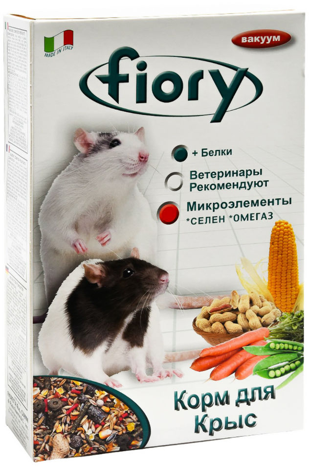 Отзывы о Корме для грызунов Fiory для крыс 850г Отзывы о Корме для грызунов Fiory для крыс 850г