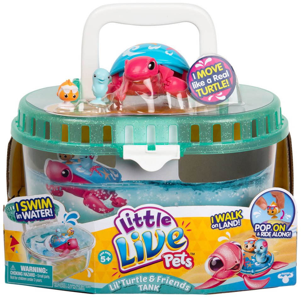 Интерактивная игрушка Little Live Pets Черепашка и друзья в аквариуме Песчинка