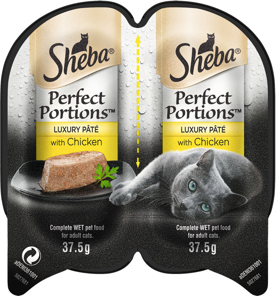 Корм для кошек Sheba Perfect Portion паштет с курицей 2шт*37.5г Корм для кошек Sheba Perfect Portion паштет с курицей 2шт*37.5г