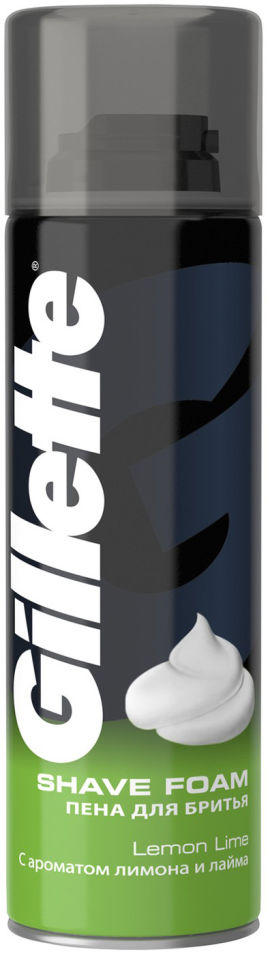 Пена для бритья Gillette Lemon Lime 200мл 334₽