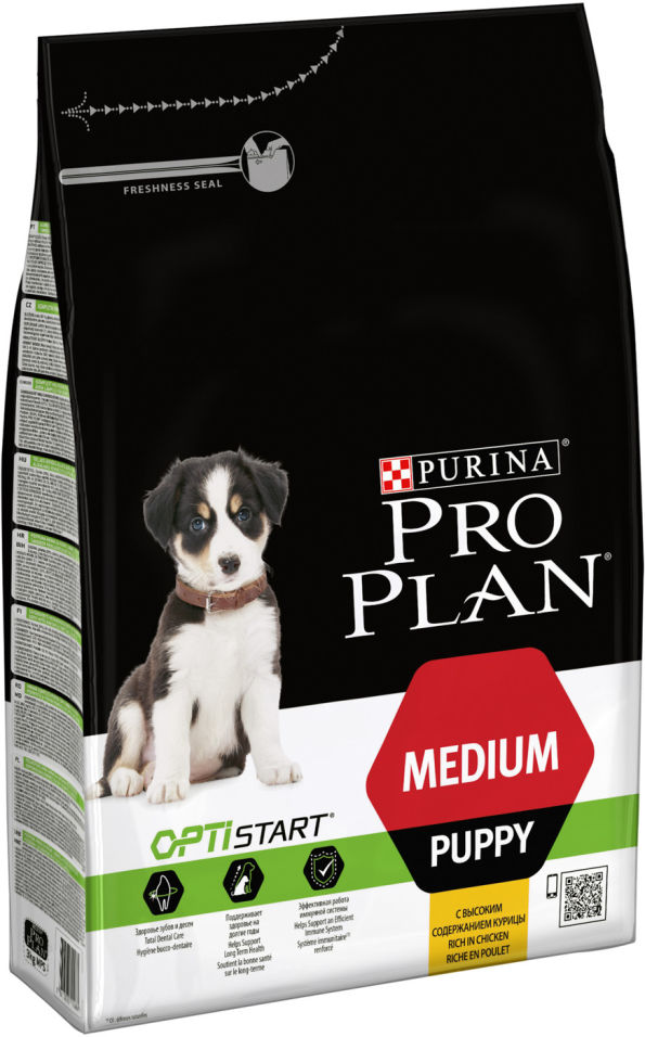 Сухой корм для щенков Pro Plan Optistart Medium Puppy с курицей 3кг Сухой корм для щенков Pro Plan Optistart Medium Puppy с курицей 3кг