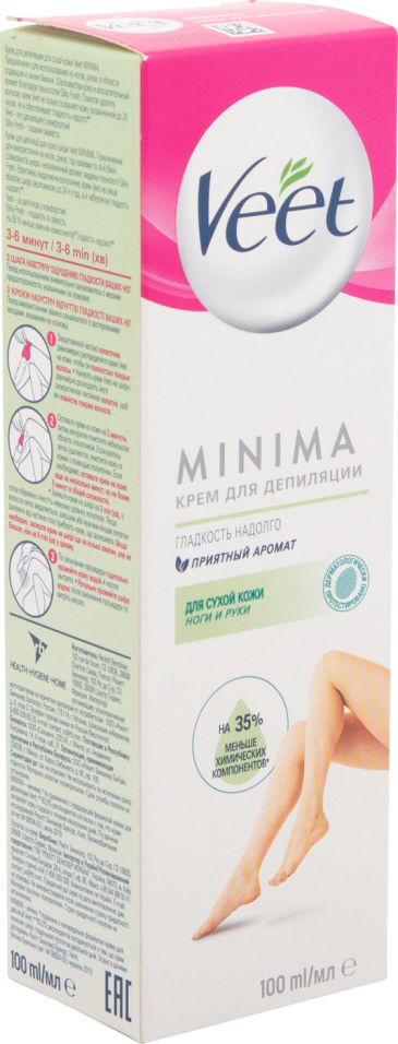 Крем для депиляции Veet Minima для сухой кожи 100мл