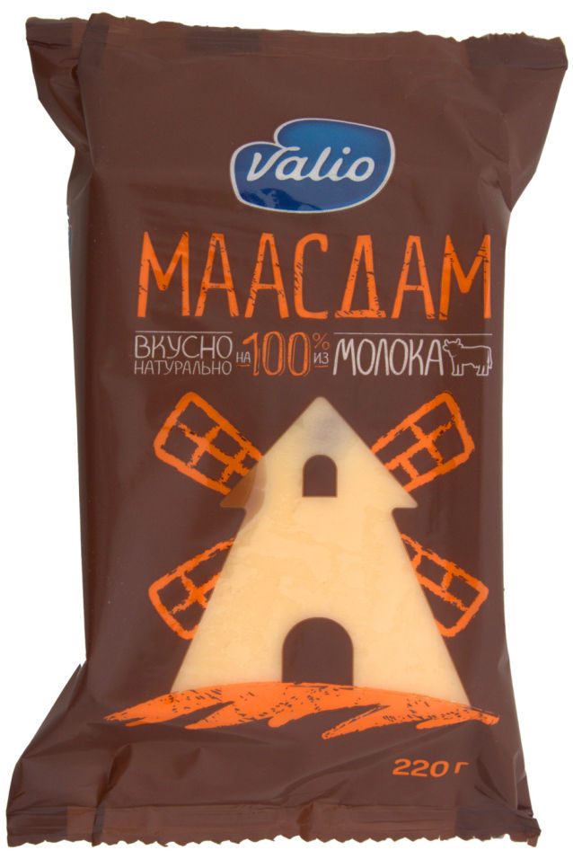 Сыр Valio Маасдам 45% 220г