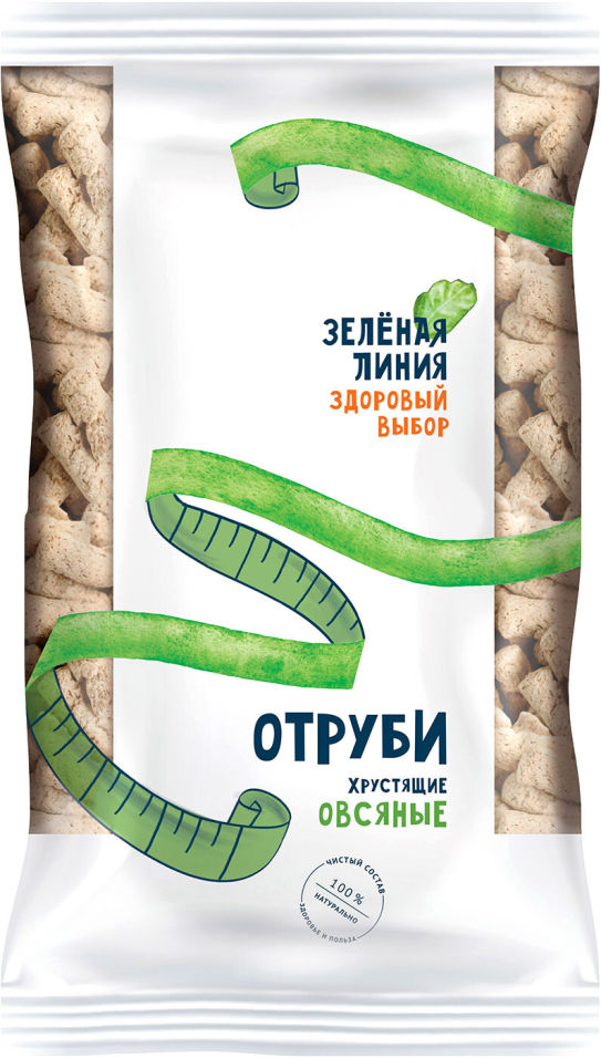 Отруби Зеленая линия Хрустящие овсяные 230г