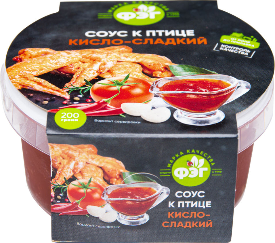Соус ФЭГ Кисло-сладкий к птице 200г
