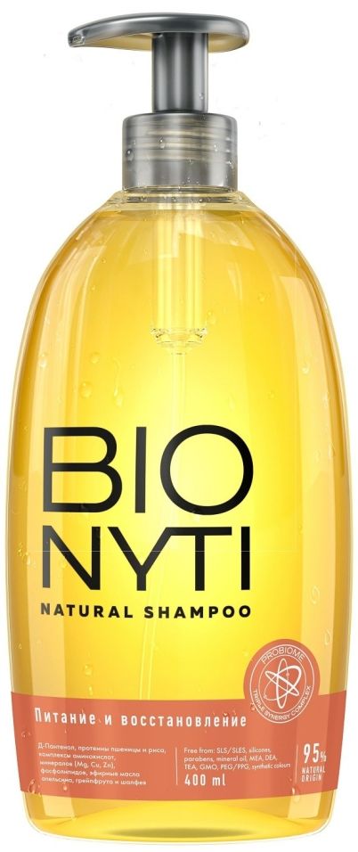 Шампунь для волос Bionyti Питание и восстановление 400мл