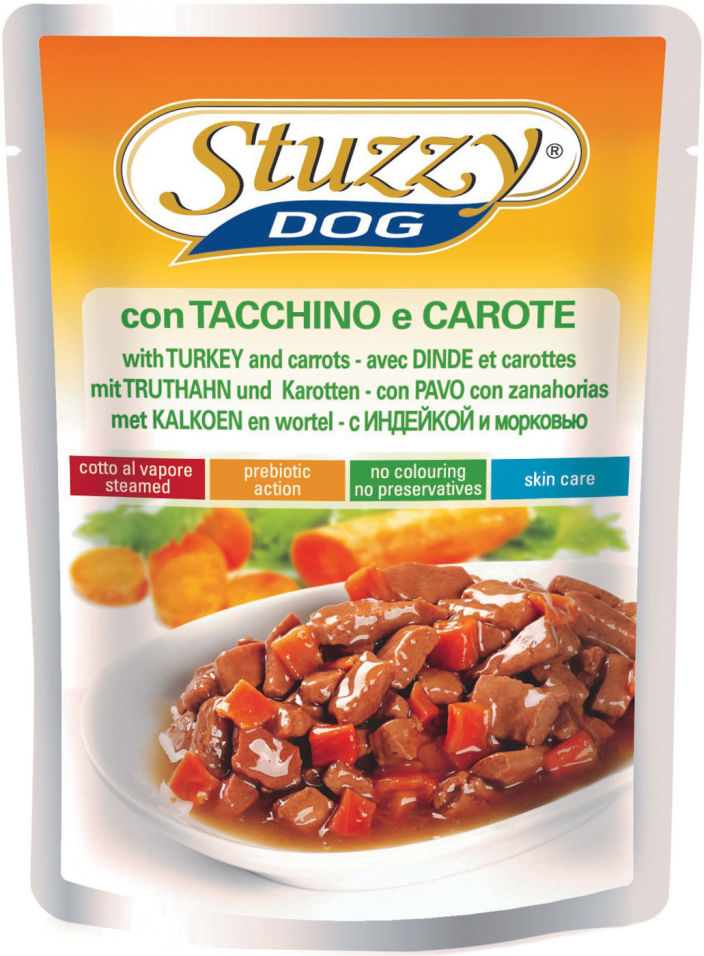 Корм для собак Stuzzy Dog с Индейкой и морковью 100г (упаковка 24 шт.)