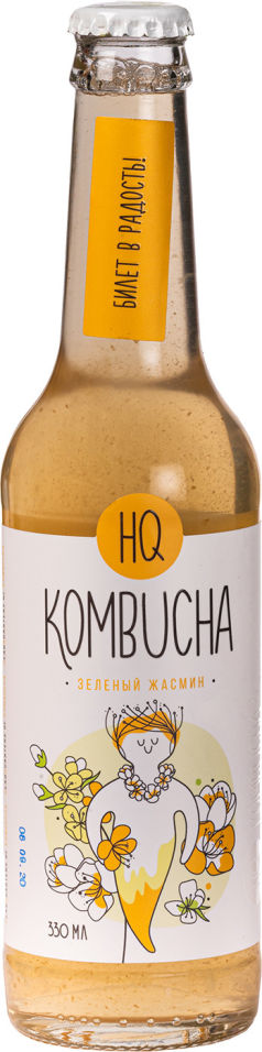 Чай зеленый HQ Kombucha Жасмин 330мл