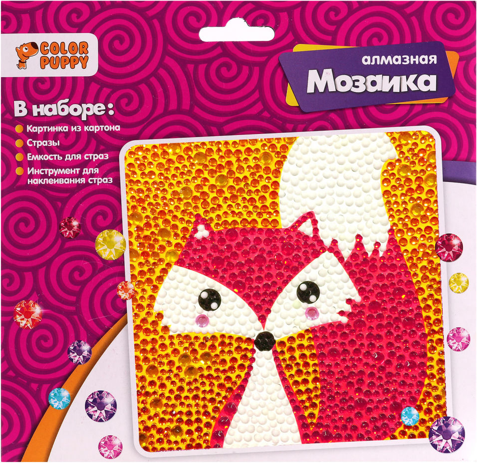 Мозаика Color Puppy Алмазная Лиса 19*19см