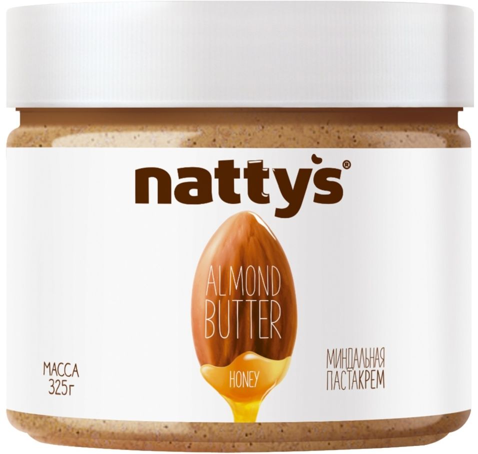 Паста миндальная Nattys с медом 325г